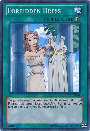 Forbidden Dress ABYR EN062 Super Rare Unlimited Abyss Rising Unlimited Singles Forbidden Dress ABYR EN062 Super Rare Unlimited Abyss Rising Unlimited Singles