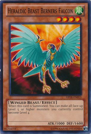 Heraldic Beast Berners Falcon ABYR EN013 Common Unlimited Abyss Rising Unlimited Singles Heraldic Beast Berners Falcon ABYR EN013 Common Unlimited Abyss Rising Unlimited Singles