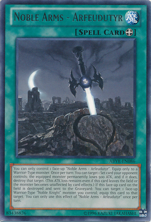 Noble Arms Arfeudutyr ABYR EN086 Rare Unlimited Abyss Rising Unlimited Singles Noble Arms Arfeudutyr ABYR EN086 Rare Unlimited Abyss Rising Unlimited Singles