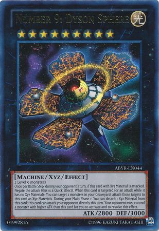 Number 9 Dyson Sphere ABYR EN044 Ultra Rare Unlimited Abyss Rising Unlimited Singles Number 9 Dyson Sphere ABYR EN044 Ultra Rare Unlimited Abyss Rising Unlimited Singles