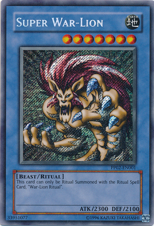 Yugioh retailer Super War-Lion Secret rare