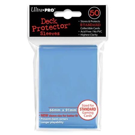 Ultra Pro Light Blue 50ct Standard Sized Sleeves UP82677 Sleeves Ultra Pro Light Blue 50ct Standard Sized Sleeves UP82677 Sleeves