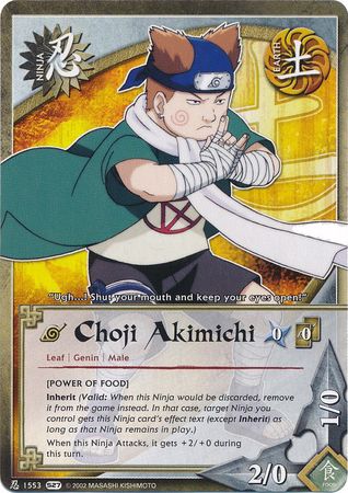 Choji Akimichi Power of Food 1553 Common Choji Akimichi Power of Food 1553 Common