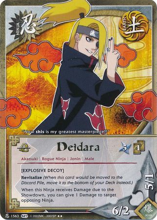 Deidara Explosive Decoy 1563 Rare Deidara Explosive Decoy 1563 Rare