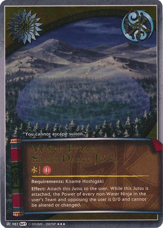 Water Prison Shark Dance Jutsu 987 Super Rare Water Prison Shark Dance Jutsu 987 Super Rare