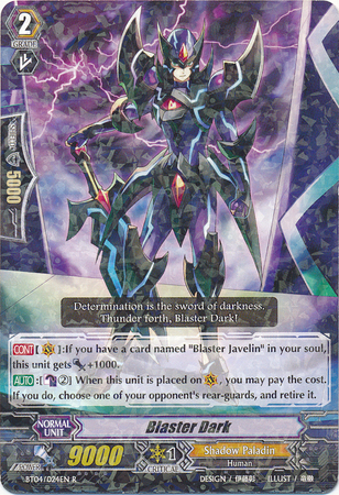 Blaster Dark BT04 024EN Rare R Blaster Dark BT04 024EN Rare R