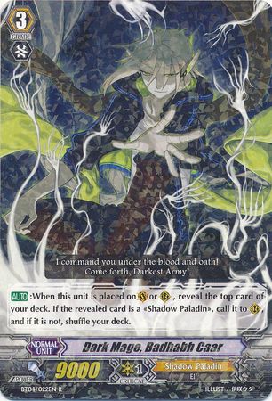 Dark Mage Badhabh Caar BT04 022EN Rare R Vol 4 Eclipse of Illusionary Shadows Singles Dark Mage Badhabh Caar BT04 022EN Rare R Vol 4 Eclipse of Illusionary Shadows Singles