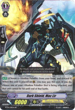Dark Shield Mac Lir BT04 011EN Double Rare RR Dark Shield Mac Lir BT04 011EN Double Rare RR