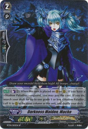 Darkness Maiden Macha BT04 S02 Special Parallel SP Darkness Maiden Macha BT04 S02 Special Parallel SP