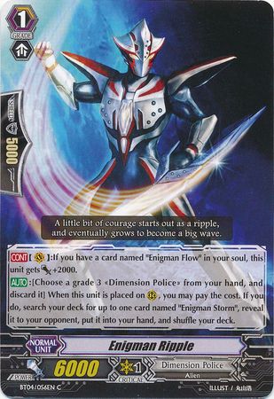 Enigman Ripple BT04 056EN Common C Vol 4 Eclipse of Illusionary Shadows Singles Enigman Ripple BT04 056EN Common C Vol 4 Eclipse of Illusionary Shadows Singles