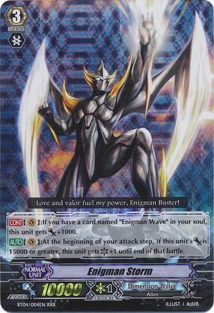 Enigman Storm BT04 004EN Triple Rare RRR Enigman Storm BT04 004EN Triple Rare RRR