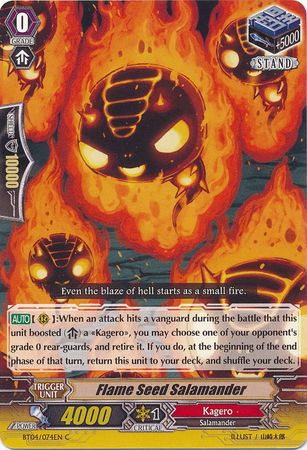 Flame Seed Salamander BT04 074EN Common C Flame Seed Salamander BT04 074EN Common C