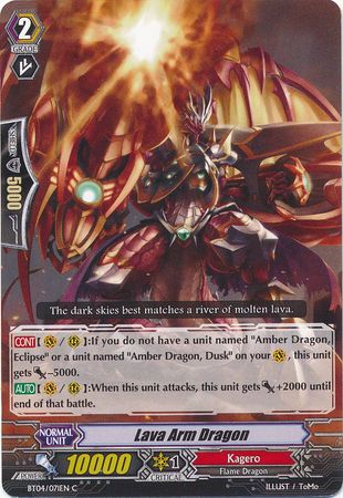 Lava Arm Dragon BT04 071EN Common C Lava Arm Dragon BT04 071EN Common C