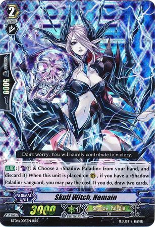 Skull Witch Nemain BT04 003EN Triple Rare RRR Skull Witch Nemain BT04 003EN Triple Rare RRR