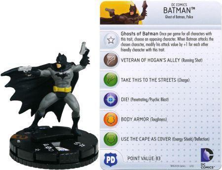 Heroclix Batman 047  DC Batman Streets of Gotham w// Card