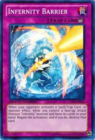 Infernity Barrier CT09-EN023 Super Rare Yu-Gi-Oh Card Mint Limited Edition New 