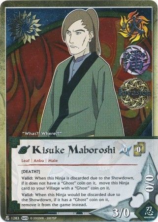 Naruto CCG FOIL Kisuke Maboroshi #1283 *MINT Condition 