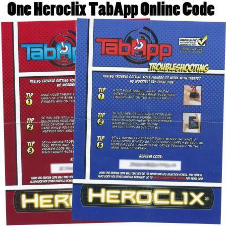 HeroClix TabApp Online Code Unused Heroclix Online Redemption Codes HeroClix TabApp Online Code Unused Heroclix Online Redemption Codes