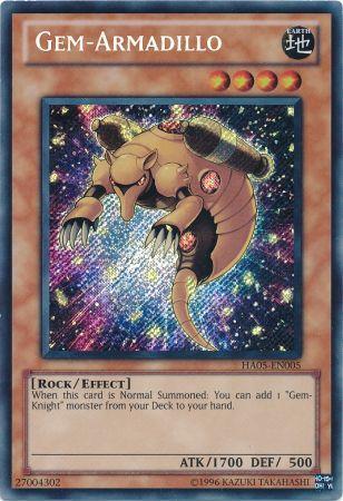 Gem Armadillo HA05 EN005 Secret Rare Unlimited Edition Hidden Arsenal 5 Unlimited Singles Gem Armadillo HA05 EN005 Secret Rare Unlimited Edition Hidden Arsenal 5 Unlimited Singles