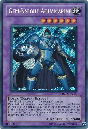 Gem Knight Aquamarine HA05 EN020 Secret Rare Unlimited Edition Gem Knight Aquamarine HA05 EN020 Secret Rare Unlimited Edition