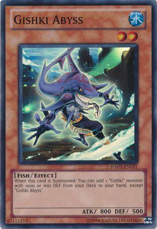 Gishki Abyss HA05 EN031 Super Rare Unlimited Edition Hidden Arsenal 5 Unlimited Singles Gishki Abyss HA05 EN031 Super Rare Unlimited Edition Hidden Arsenal 5 Unlimited Singles