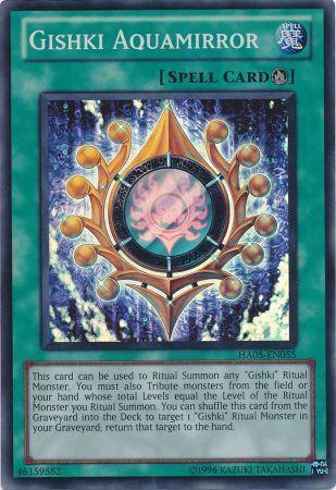 Gishki Aquamirror HA05 EN055 Super Rare Unlimited Edition Hidden Arsenal 5 Unlimited Singles Gishki Aquamirror HA05 EN055 Super Rare Unlimited Edition Hidden Arsenal 5 Unlimited Singles