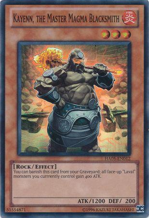 Kayenn the Master Magma Blacksmith HA05 EN012 Super Rare Unlimited Edition Hidden Arsenal 5 Unlimited Singles Kayenn the Master Magma Blacksmith HA05 EN012 Super Rare Unlimited Edition Hidden Arsenal 5 Unlimited Singles