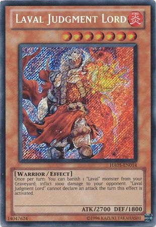 Laval Judgment Lord HA05 EN014 Secret Rare Unlimited Edition Hidden Arsenal 5 Unlimited Singles Laval Judgment Lord HA05 EN014 Secret Rare Unlimited Edition Hidden Arsenal 5 Unlimited Singles