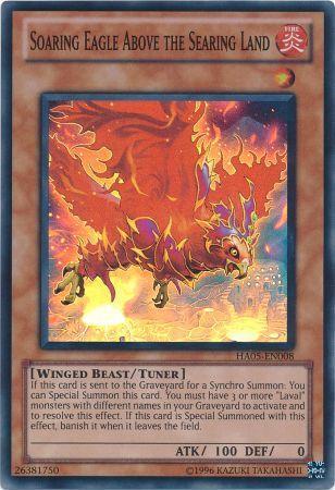Soaring Eagle Above the Searing Land HA05 EN008 Super Rare Unlimited Edition Soaring Eagle Above the Searing Land HA05 EN008 Super Rare Unlimited Edition