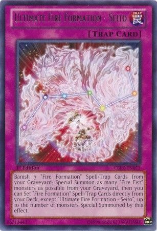 Ultimate Fire Formation Seito CBLZ EN073 Rare 1st Edition Ultimate Fire Formation Seito CBLZ EN073 Rare 1st Edition