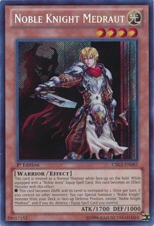 Noble Knight Medraut CBLZ EN081 Secret Rare 1st Edition Noble Knight Medraut CBLZ EN081 Secret Rare 1st Edition