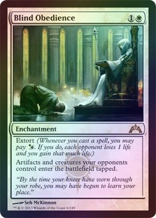 Blind Obedience Foil Gatecrash Foil Singles Blind Obedience Foil Gatecrash Foil Singles
