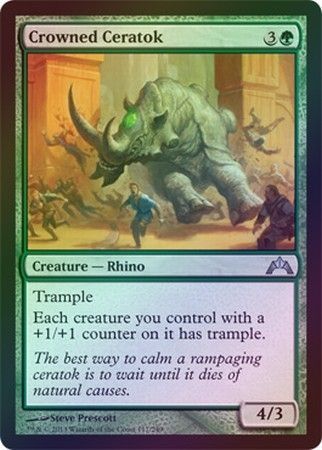 Crowned Ceratok Foil Gatecrash Foil Singles Crowned Ceratok Foil Gatecrash Foil Singles
