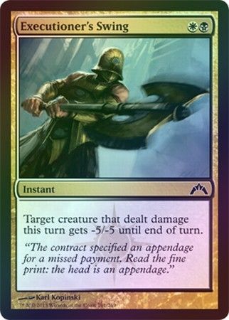 Executioner s Swing Foil Gatecrash Foil Singles Executioner s Swing Foil Gatecrash Foil Singles