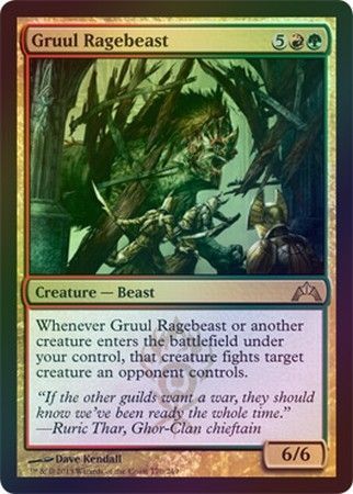 Gruul Ragebeast Foil Gatecrash Foil Singles Gruul Ragebeast Foil Gatecrash Foil Singles