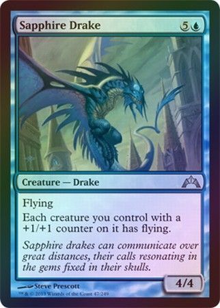 Sapphire Drake Foil Gatecrash Foil Singles Sapphire Drake Foil Gatecrash Foil Singles