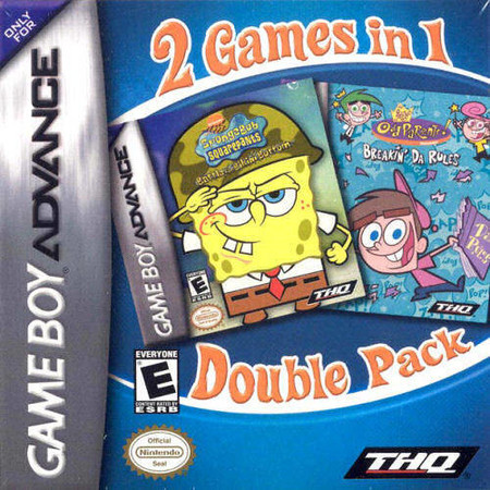SpongeBob SquarePants Fairly OddParents Double Pack Game Boy Advance Nintendo Game Boy Advance GBA SpongeBob SquarePants Fairly OddParents Double Pack Game Boy Advance Nintendo Game Boy Advance GBA
