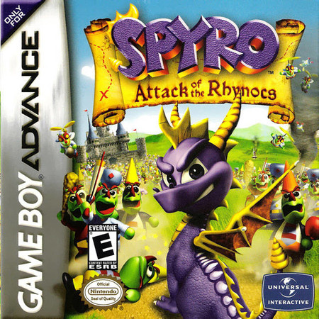 Spyro Attack of the Rhynocs Game Boy Advance Nintendo Game Boy Advance GBA Spyro Attack of the Rhynocs Game Boy Advance Nintendo Game Boy Advance GBA