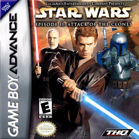 Star Wars Attack of the Clones Game Boy Advance Nintendo Game Boy Advance GBA Star Wars Attack of the Clones Game Boy Advance Nintendo Game Boy Advance GBA