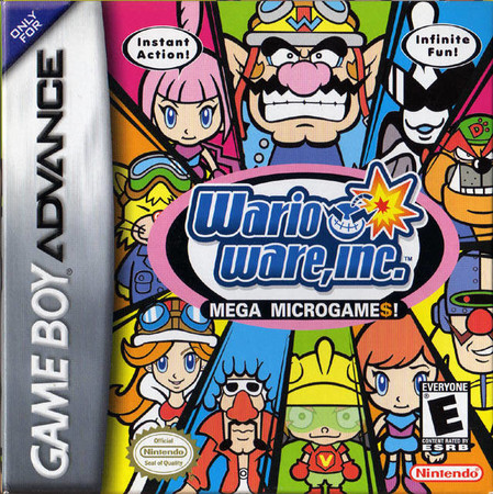 Wario Ware Mega Microgames Game Boy Advance Nintendo Game Boy Advance GBA Wario Ware Mega Microgames Game Boy Advance Nintendo Game Boy Advance GBA