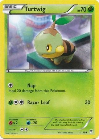Turtwig 1 135 Common Black White 8 Plasma Storm Singles Turtwig 1 135 Common Black White 8 Plasma Storm Singles
