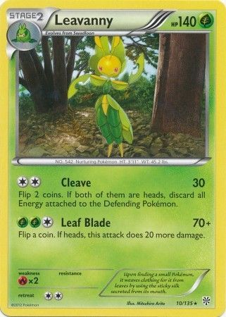 Leavanny 10 135 Rare Black White 8 Plasma Storm Singles Leavanny 10 135 Rare Black White 8 Plasma Storm Singles
