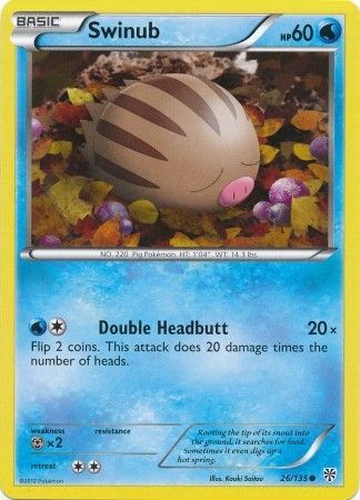 Swinub 26 135 Common Black White 8 Plasma Storm Singles Swinub 26 135 Common Black White 8 Plasma Storm Singles