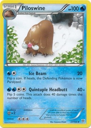 Piloswine 27 135 Uncommon Piloswine 27 135 Uncommon