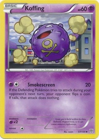Koffing 57 135 Uncommon Black White 8 Plasma Storm Singles Koffing 57 135 Uncommon Black White 8 Plasma Storm Singles