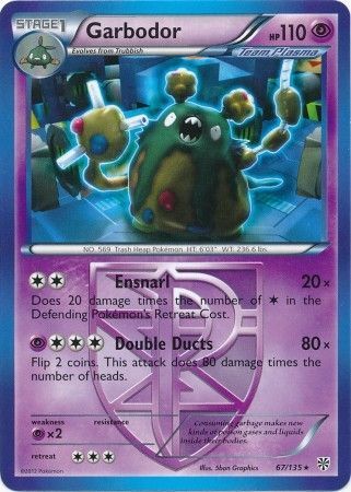 Garbodor 67 135 Rare Black White 8 Plasma Storm Singles Garbodor 67 135 Rare Black White 8 Plasma Storm Singles
