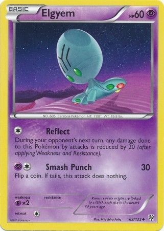 Elgyem 69 135 Uncommon Black White 8 Plasma Storm Singles Elgyem 69 135 Uncommon Black White 8 Plasma Storm Singles