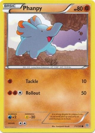 Phanpy 71 135 Common Black White 8 Plasma Storm Singles Phanpy 71 135 Common Black White 8 Plasma Storm Singles