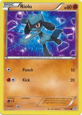 Riolu 75 135 Common Black White 8 Plasma Storm Singles Riolu 75 135 Common Black White 8 Plasma Storm Singles