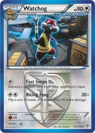 Watchog 112 135 Uncommon Black White 8 Plasma Storm Singles Watchog 112 135 Uncommon Black White 8 Plasma Storm Singles